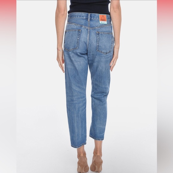 Tory Burch High Rise Cropped Vintage Wash Fragile Premium Selvedge Jeans 27 - Picture 3 of 14